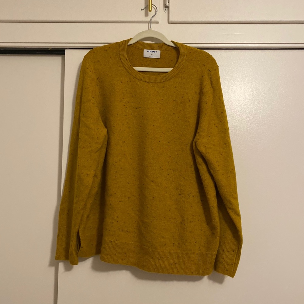 Speckled Mustard color sweater